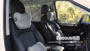 Baseus Car Headrest Waist Pillow Lumbar 3D Memory Foam Neck Pillow Seat Support For Car Home Office