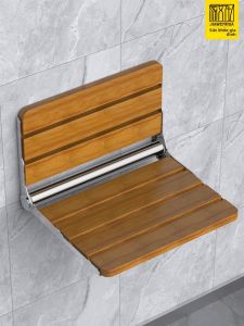 JIAWENHUA | Ghế Tắm Treo Tường Gấp Gỗ