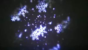 USB-Powered Snowflake Christmas Projection Light - Rotating Snowflake Pattern LED Stage Light for Festival New Year 2026 Decor