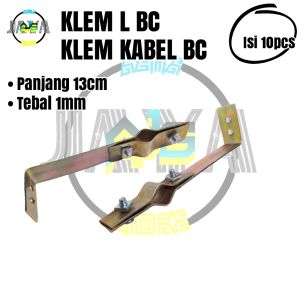 Klem L BC Isi 10pcs Klem Kabel Bc Penangkal Anti Petir Grounding Rod Clamp Rod Grounding Clam Ground Rod Clem