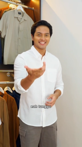 Kemeja Lengan Panjang Polos Slim Fit Bahan Katun Premium