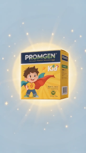 Promugen Kid 30 Sachets Support Kids Growth & Development Boost Immunity Help Relieve Runny Nose Cough Fever Kids Nutrition Supplement