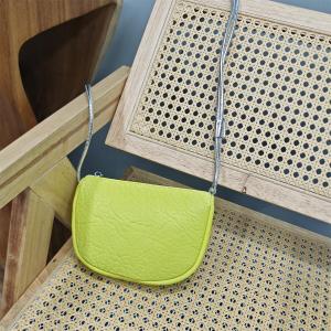 Top Layer Bubble Sheep Leather Genuine Leather Crossbody Phone Bag for Women Lightweight Casual Simple Style Female Bags