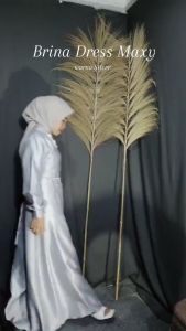 BRINA DRESS MAXI GAUN PESTA BRIDESMAID ATASAN GAMIS WANITA SATIN TERMURAH VIRAL PREMIUM