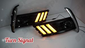Toyota Corolla Altis 2017 2018 2019 LED Daylight DRL Foglamp Cover Foglight Spotlight Cover DRL Running Turn Signal
