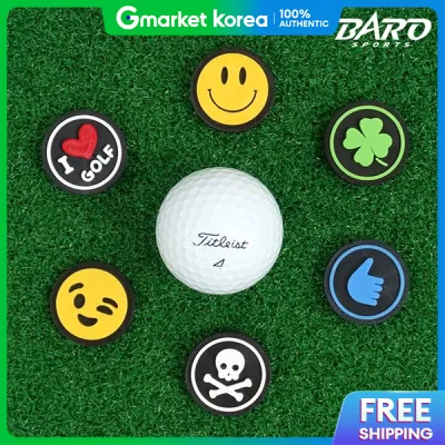 3D Design Golf Ball Marker Smile Skull Thumbs Up Clover Magnetic Marker