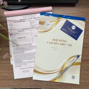Hợp đồng cam kết khổ a4 / 50 bộ giấy 2 liên