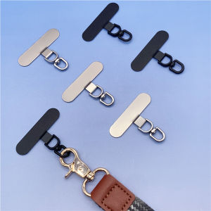 360 ° Rotating Head Metal Phone Lanyard Clip Patch Ultra Thin Phone Case Hanging Rope Cellphone Anti-lost Strap Fixed Gasket