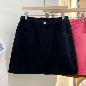 plus Size Womens Summer Dopaamine A-Line Skirt High Waist Short Skirt for Pear Shaped Body Korean Style Commute Clothes