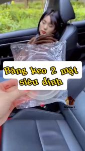 Băng keo 2 mặt trong suốt dài 3m siêu dính trên mọi bề mặt