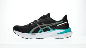 ASICS Men GT-1000 13 Running Shoes in Black/Wave Teal