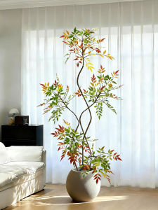 High-End Luxury Colorful Artificial Nandina Indoor Decorative Plant