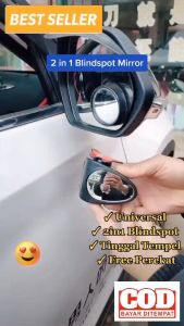 Kaca Spion Mobil Blind Spot 2 In 1 Sebelah Kiri Sepion Tambahan Bahan Plastik ABS ORI-ORI