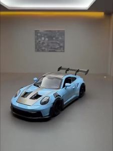 MAKEDA | 1:32 911 GT3 RS GT Alloy Sports Car Model Diecast Toys Doors Opened with Sound Light Pull Back Vehice Collecting Enthusiast Gift