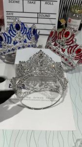 Miss World Beauty Pageant Crown High-End Angola Crown Birthday Prom Wedding Bridal Tiara Headband Big Miss Universe Crown