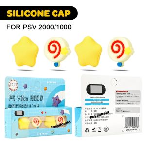 4PCS/Set Star Lollipop Silicone Soft Thumb Stick Grip Cap Joystick Rocker Cover For Psvita PS Vita PSV 1000 2000 Protective Case