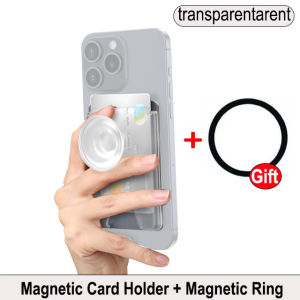 Grippopso For MagSafe Wallet Magentic Phone Card Grip Holder2 In 1 Wallet For iPhone 15 Pro Max 14 13  Or Samsung Stand