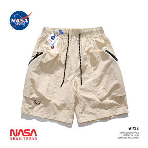 Wassup Panda Mens Ice Silk Quick Dry Thin Short Pants Casual Loose Fit Summer Sport Five-Quarter Length Straight Leg Shorts