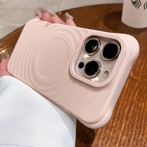 Magsafe Compatible Liquid Silicone Phone Case for Apple 17 pro 16 pro Max 14/13 Series plus Magnetic Attraction Shockproof Protection