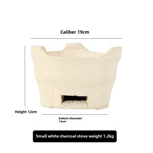 Outdoor Clay Charcoal Grill Traditional Style for Barbecue Cooking Small Size Home Use Commercial Use Backyard Patio Balcony