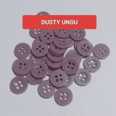 100biji kancing Hem Kemeja Tunik lubang 4 / kancing Baju 18L /11 mm warna warni