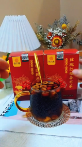 [Local Delivery] Brown Sugar Tea Brown Sugar Ginger Tea Brown Sugar Rose Ginger Jujube Dates Rose Tea Beautify Menstruation Replenish Blood Wolfberry Invigorating Qi Healthy Tea Tea Bag