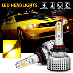 Novsight N12Y H11 LED Headlight Bulb 3000K Golden Light LED Lights for Car High/Low Beam Fog Light 72W 10000LM Plug&Play Ready Stock 2 PCS 2 Years Warranty Free Shipping