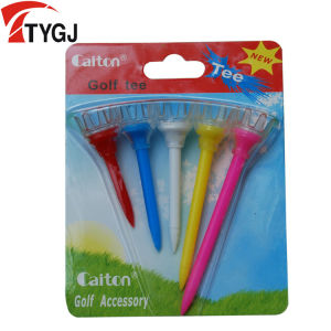 Genuine Goods Golf Tee Plastic Tee Crown Ball Nail Ball Holder 5 Pack Color Box Package Accessories