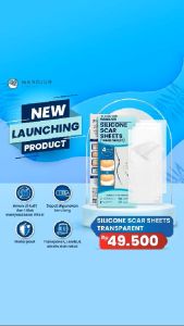 Silicone Scar Sheets Mandjur - Plaster penghilang bekas luka keloid - Transparant