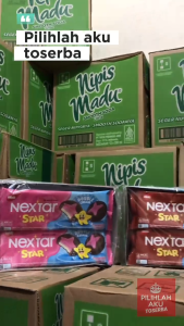 Biskuit NEXTAR STAR Double Cream Chocolate - ( HARGA 1 BOX )