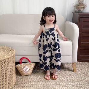 Kids Suspender Jumpsuit Korean Version Girls Suspender Pants Baby Loose Casual Captcha Pants