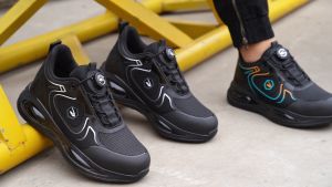 Safety Shoes Men Women Rotating Button Anti Impact Anti Puncture Waterproof Steel Toe Cap