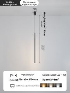 Smile | Modern Minimalist Extra Thin Wire Bedside Light