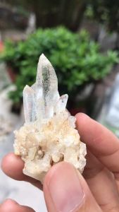 Đá thạch Anh trắng tán sắc pha lê tự nhiên trong suốt vàng Citrine thanh tẩy thiền định tarot cực mạnh Clear Quartz Natural AAA1