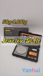 Timbangan MINI Digital 50gr-0.001gr Timbangan Emas Pocket Scale Free USB Digital Jewelry Scale