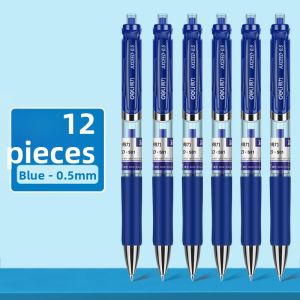 deli | Blue Ballpoint Pen 0.5mm Student Office Use Smooth Non-stopping