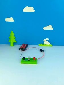 Bộ thí nghiệm mạch đện đơn giản mạch nối tiếp bóng đèn thắp sáng đèn pin stem steam - HM0486