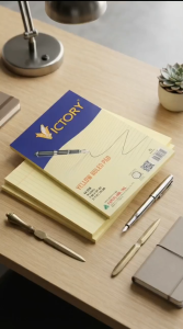 Smooth Writing Pad Victory Ruled Yellow 5 Pads | 90 Leaves 64gsm | School Writing Paper