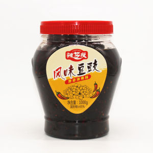 Authentic Hunan Flavor Fermented Black Bean Sauce Spicy Noodle Topping Farmhouse Style Hot Sauce Chili Paste Dish Enhancer