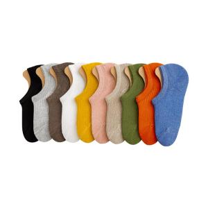 JIAZINI | Tất nữ mùa hè mỏng bằng cotton nguyên chất chống trượt invisble phong cách ngọt ngào tất thuyền tất ngắn thường ngày