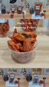 Snack Time Basreng Bakso Goreng Stik Pedas Daun Jeruk 250 Gram