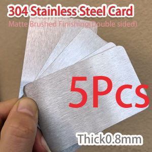 304 Stainless Steel Thick Metal Business Cards Blanks Card for Customer Laser Engraving DIY Gift Cards Matte Brushed Finishing