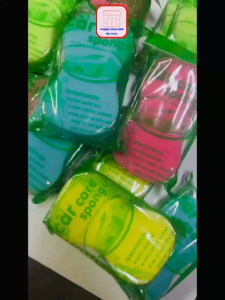 ฟองน้ำ ฟองน้ำล้างรถ เลข 8 รูป 8 เนื้อละเอียด ฟองเยอะ ขจัดคราบสกปรก และคราบน้ำได้ โดยไม่ทำลายสีรถ