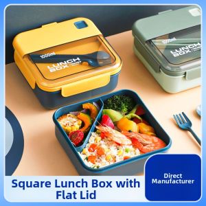 New Japanese Style Divided Bento Box Microwave-safe Portable Leak-proof
