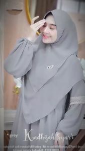 SENNA STORE Khadhijah Syari bahan Ceruty Babydoll ukuran Fit To XL Gamis wanita terbaru 2023 kekinian modis elegan fashion muslimah hijab style pusat grosir pakaian