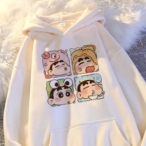 Girl Children and Teens Hooded Sweatshirt Crayon Xiaoxin Childrens Clothing Fall and Winter New Arrival Western Style Fashion Kids Babys Top Fashion