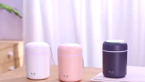 LED Light Air Humidifier Mini Atomize Purifier 300ml USB Diffuser Ultrasonic Freshener Cool Mist Humidifier for Aroma for Home Office Car