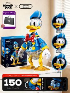 CHANZHE | Mickey and Donald Duck Assembly Building Blocks Toys Decorative Items