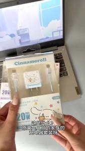Sanrio Hello Kitty Braided 20W PD Charger Set Type C Cable for iPhone Android Gift Idea CH-017