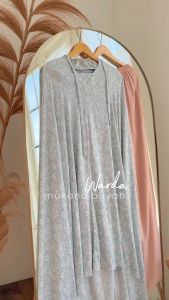 (Gratis Sajadah) Mukena Motif Dewasa Aliyah By Aissah.Id Bahan Rayon Viscose Premium-Bisa COD